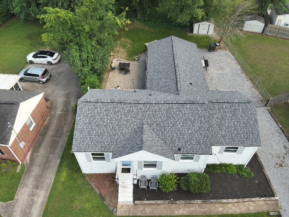 Completed shingle roof — residential