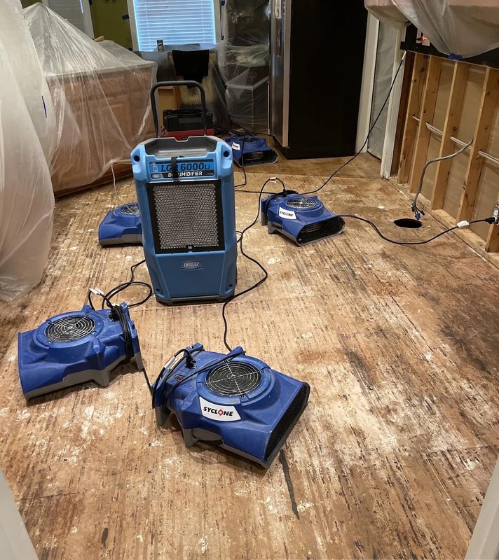 Industrial drying equipment deployment